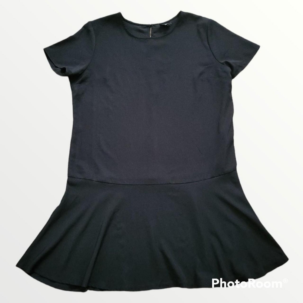 Black Ruffle Bottom Dress